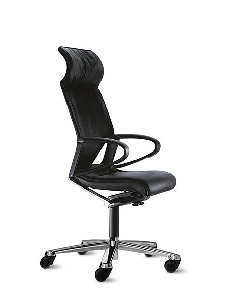 Modus chair, cut-out, side view, upholstered seat