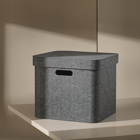 Confair Next felt desk tray on table in modern workspace