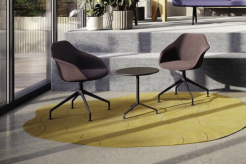 Yonda Conference chairs in lounge area, informal meeting setting