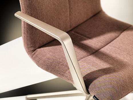 Decide silk office chairs in studio setting, product presentation scene