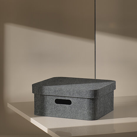 Confair Next felt desk tray on table in modern workspace