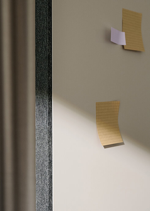 Confair Next whiteboard surface detail with notes