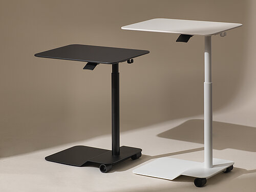 Confair Next side tables, mobile workstation scene