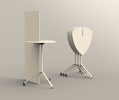 Confair Next mobile partition, cut-out, side view