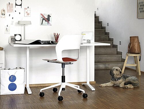 Occo chair at home workspace, desk workstation scene